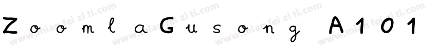 ZoomlaGusong A101字体转换